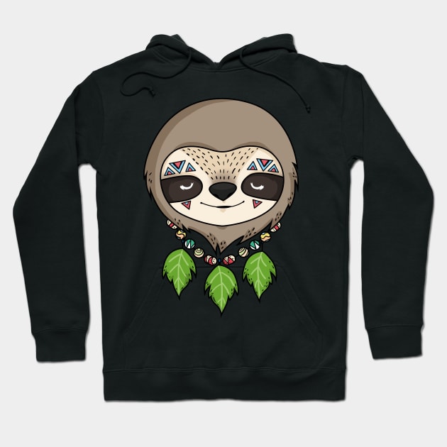 Sloth Head Hoodie by lunaticpark